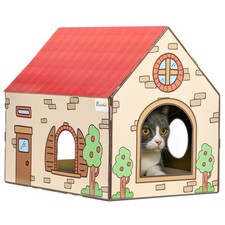 PawHut Cat House Scratcher