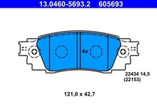 0460 5693 brake pad set - brake,