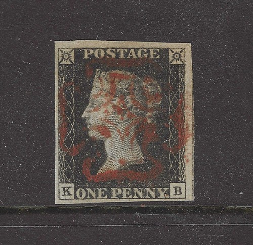 Sg2 1840 black stamp kb - sg2, 1d