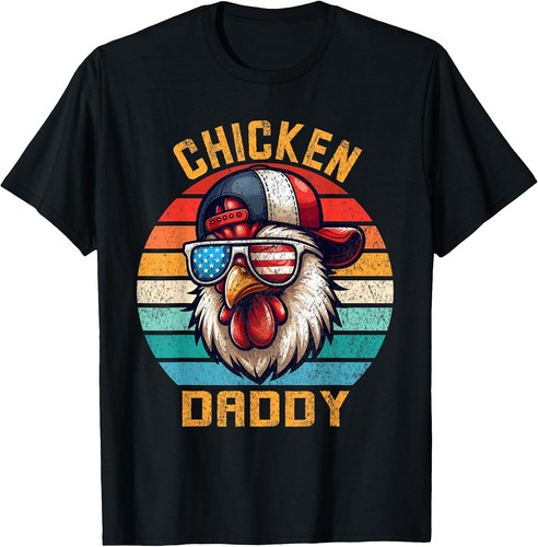 Vintage funny chicken dad - funny,