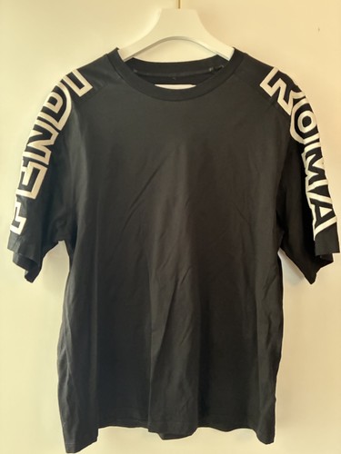 Mens black fendi tape logo - mens,