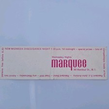 Marquee Club Ticket Stub/Flyer