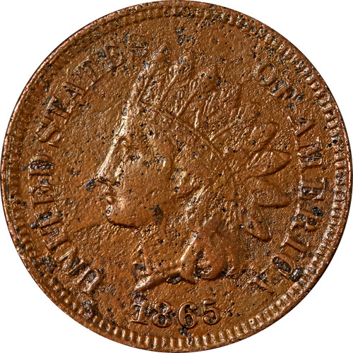 1865 indian cent issues - 1865,