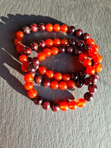 Red garnet - red, agate
