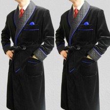 Men Long Smoking Jacket