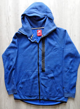 Nike Tech Hoodie Blue Black Trim Size Medium Red Label