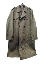 Trescona BV Green Miltary Trench Coat Mens Size 56 REF RP46