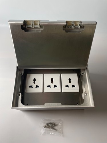 4kw gang floor socket box - uk,