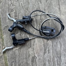 Shimano Deore BR-M525 Hydraulic Disc Brakes Front Rear Set, Black Used