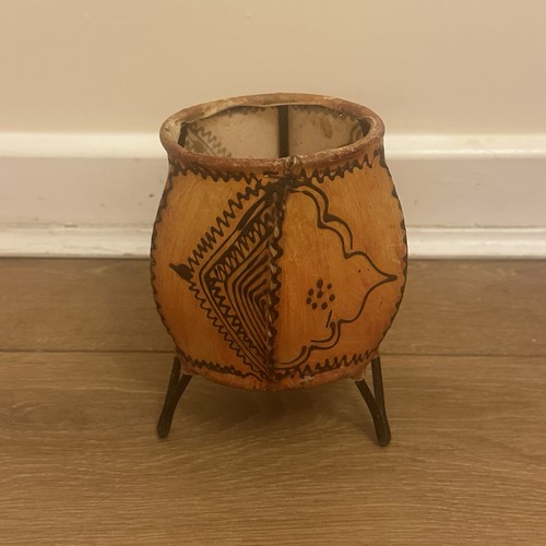 Vintage moroccan leather - vintage, henna