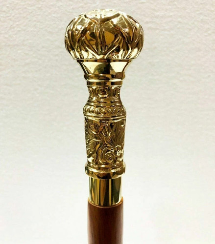 Brass handle foldable wooden - brass,