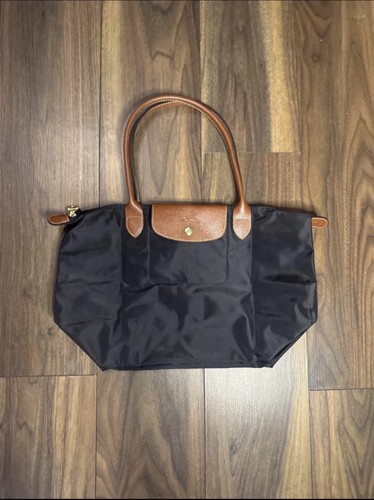 Black large longchamp bag - black,
