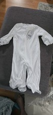 Pack Of 3 New White Baby Grows