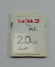 SanDisk 2GB Full Size SD Card For Nintendo Wii White Used - Free Delivery