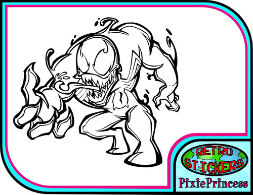 Venom marvel vinyl - venom, sticker