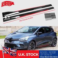 Red Line Side Skirt Lip Spoiler Splitter Rocker Panel 	For Renault Clio UK