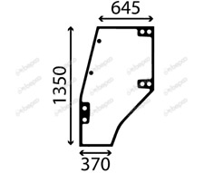 For Deutz Cab Door Glass LH