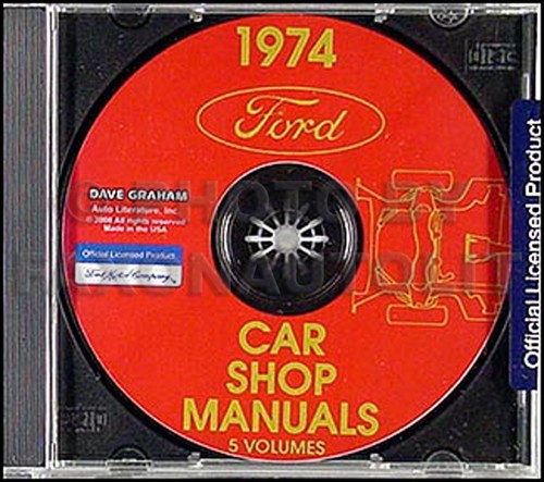 1974 lincoln shop manual - shop, cd