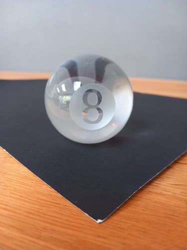 Clear glass magic ball - glass,