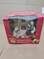 Wesco Wallace Gromit Talking Radio Alarm Clock boxed 