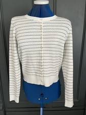 Hobbs  Unworn   Ivory  long Sleeved Cardigan Size S