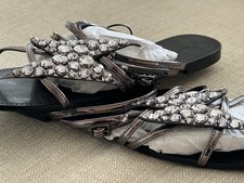 Zara ankle strap diamanté