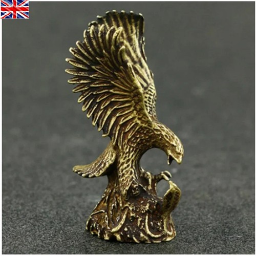 Brass eagle figurine small - brass,