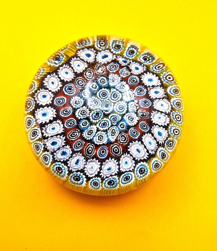 Low dome millefiori glass - low,