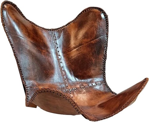 Handmade leather butterfly