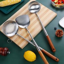 Stainless Steel Wok Spatula Ladle Skimmer Ladle Cooking Utensils Cookware