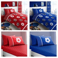 Football team bedding duvet quilt cover / sheet set kids childrens boys girls