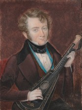 Miniature painting of man with