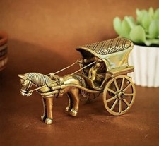 White Whale Antique Finish European Horse Cart Brass