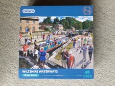 gibsons 1000 Piece(999, 1piece Missing)jigsaw puzzle Wiltshire Waterways...