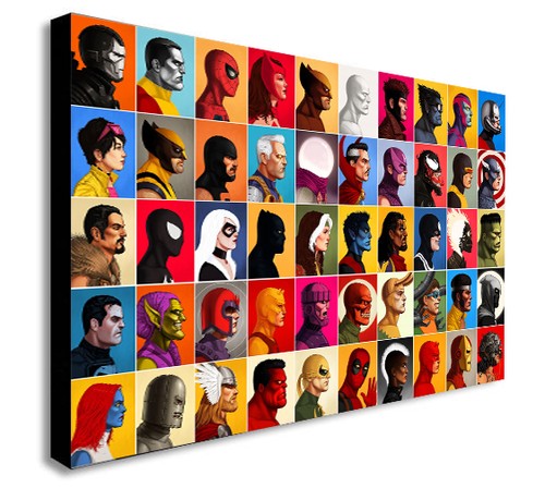 Superhero collage head shot - shot,