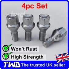 4x TAPERED WHEEL BOLTS PEUGOET