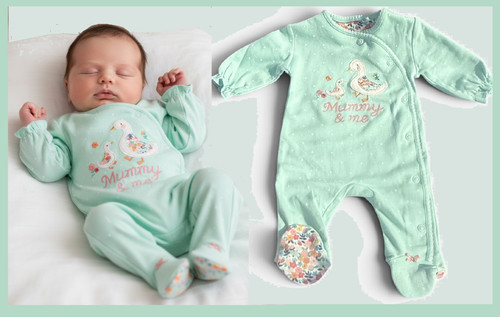 Mummy newborn sleepsuit - &, me