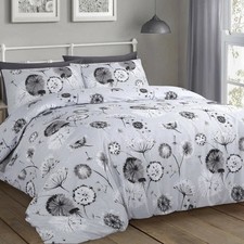Dandelion Grey Duvet Cover