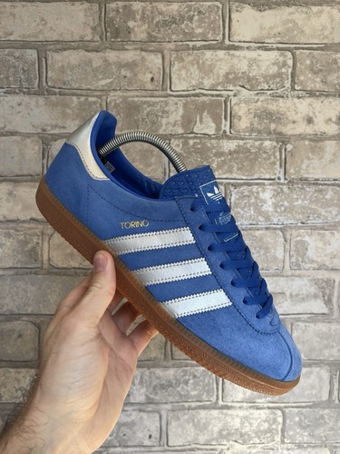 Blue adidas torino trainers - torino,