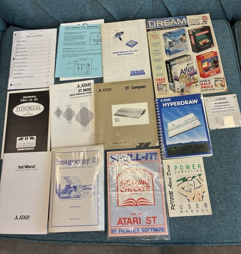 Vintage atari manuals - vintage,