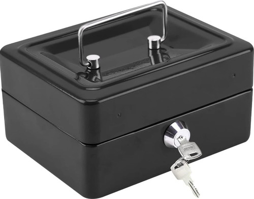 Metal cash box - metal, with