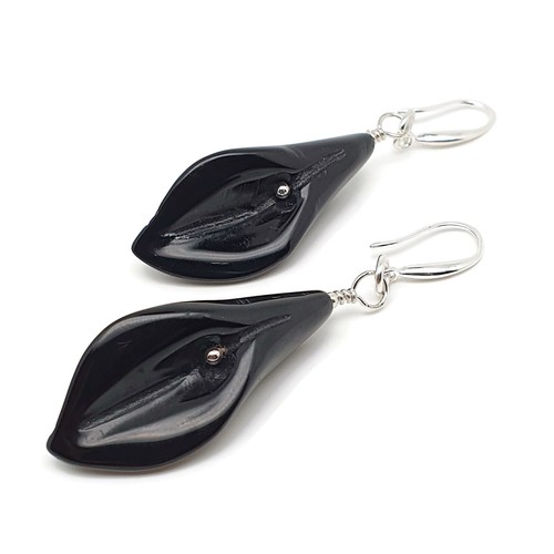 Calla lily earrings crystal - calla,