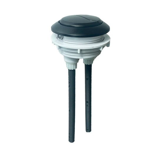 Matte black round push button - matte,