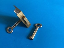 Vintage Brass Furniture Lock +