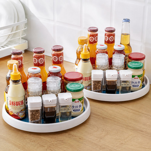 Pair rotating spice rack - of,