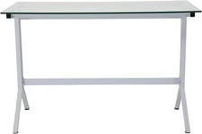 Computer Desk with White Metal