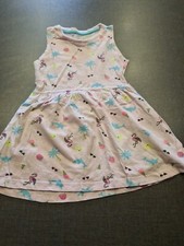 Girls 12-18 months flamingo strawberry sun dress summer beach clothes next day