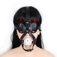 Black Faux Leather Head