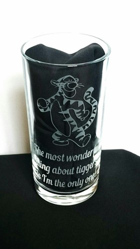 Engraved tigger highball glass - engraved,