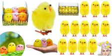 Easter Chenille Chicks Decorative Fluffy Chicks Baby Chicks for Party Mini Chick
